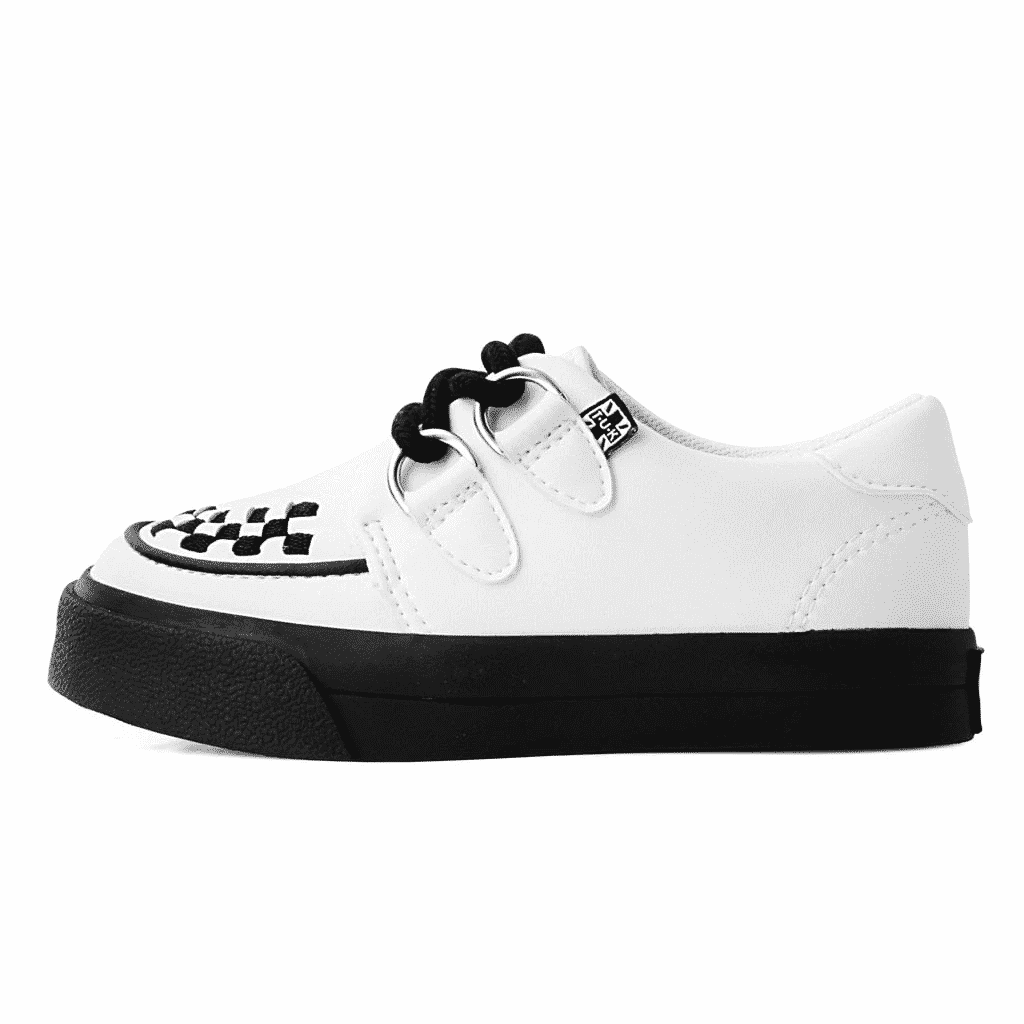 TUK White Toddler Sneaker Creeper A9788