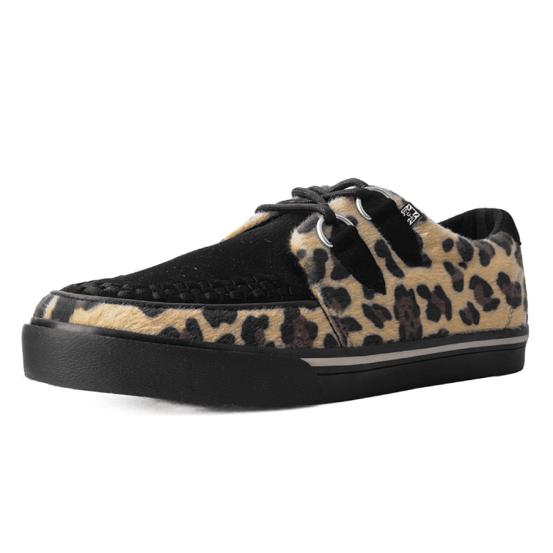 Black & Tan Leopard Sneaker Creeper