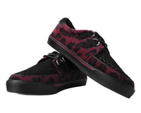 Thumbnail for TUK Black & Burgundy Leopard Sneaker Creeper A9947