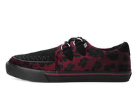 Thumbnail for TUK Black & Burgundy Leopard Sneaker Creeper A9947