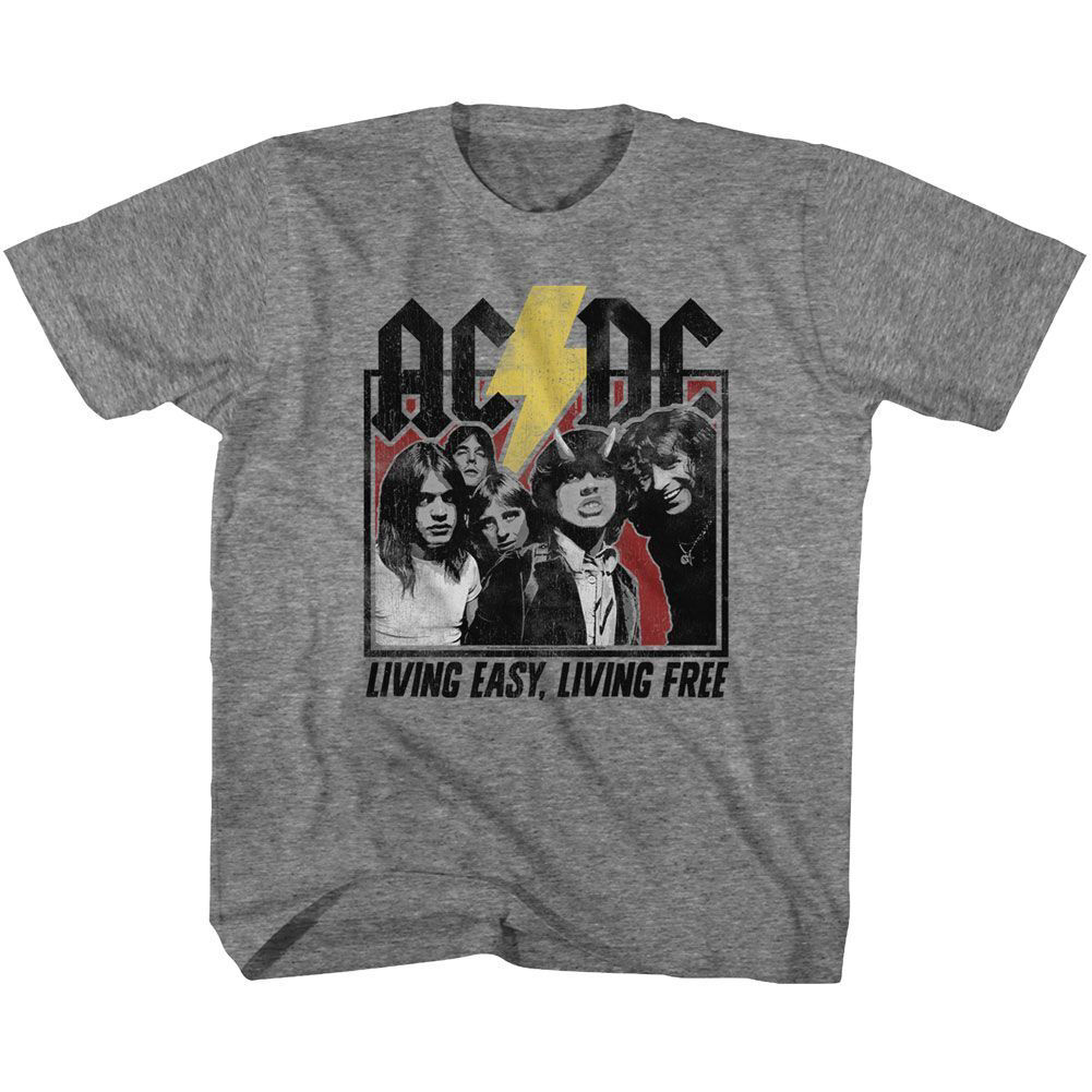 AC/DC Living Easy Living Free Kids T-Shirt