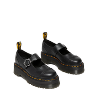 Thumbnail for Dr. Martens Addina Flower Buckle Leather Platform Mary Jane