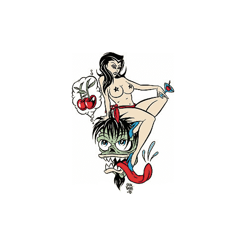 Forbes Cherry Girl Sticker