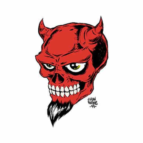 Forbes Devil Skull Sticker