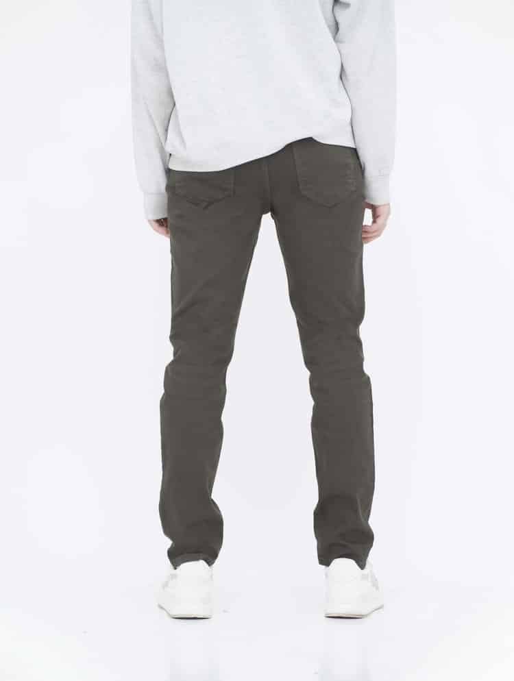 Army Green Skinny Jeans back