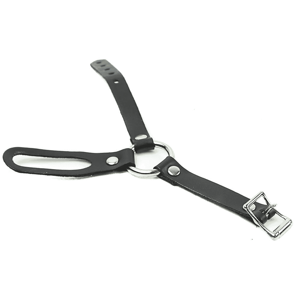 Bondage Leather Ring Wristband
