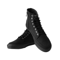 Thumbnail for TUK Black Canvas 8-Eye Sneaker Boot