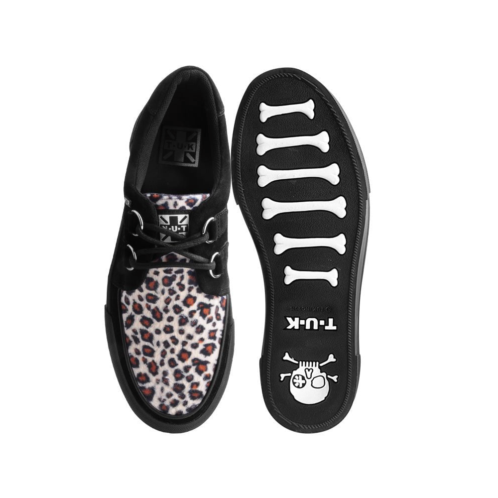 TUK Black Suede Platform Creeper Sneaker