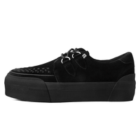 Thumbnail for TUK Black Suede Platform Creeper Sneaker