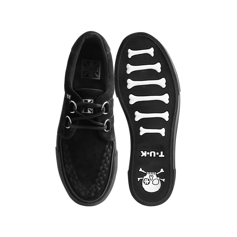 Black Suede Platform Tuk Creepers TUK Black Suede Platform Creeper
