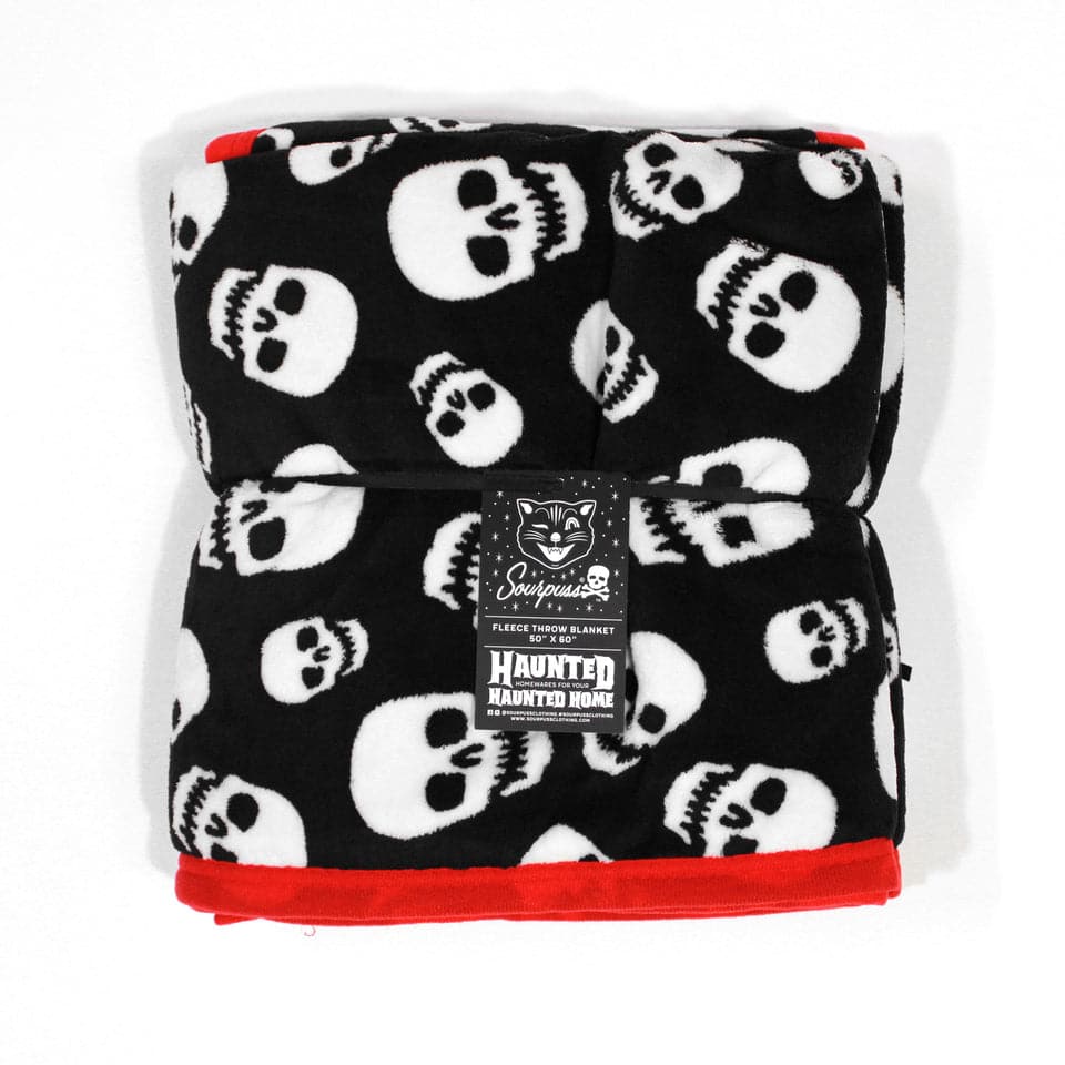 Lust For Skulls Blanket by Sourpuss Clothing