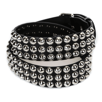 Thumbnail for 3 Row Conical Studded Leather Belt