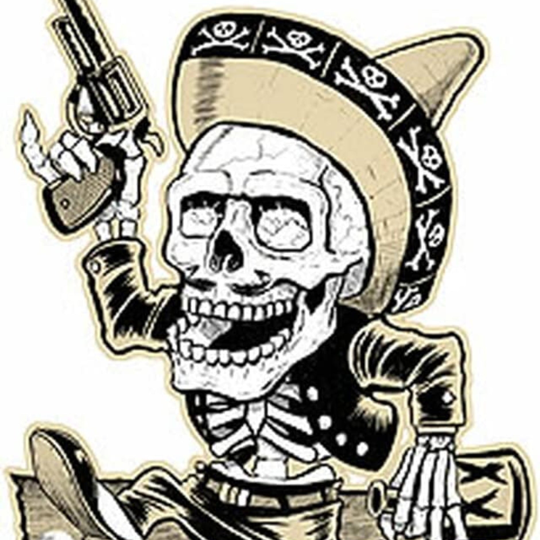 Ben Von Strawn Muertos Sticker