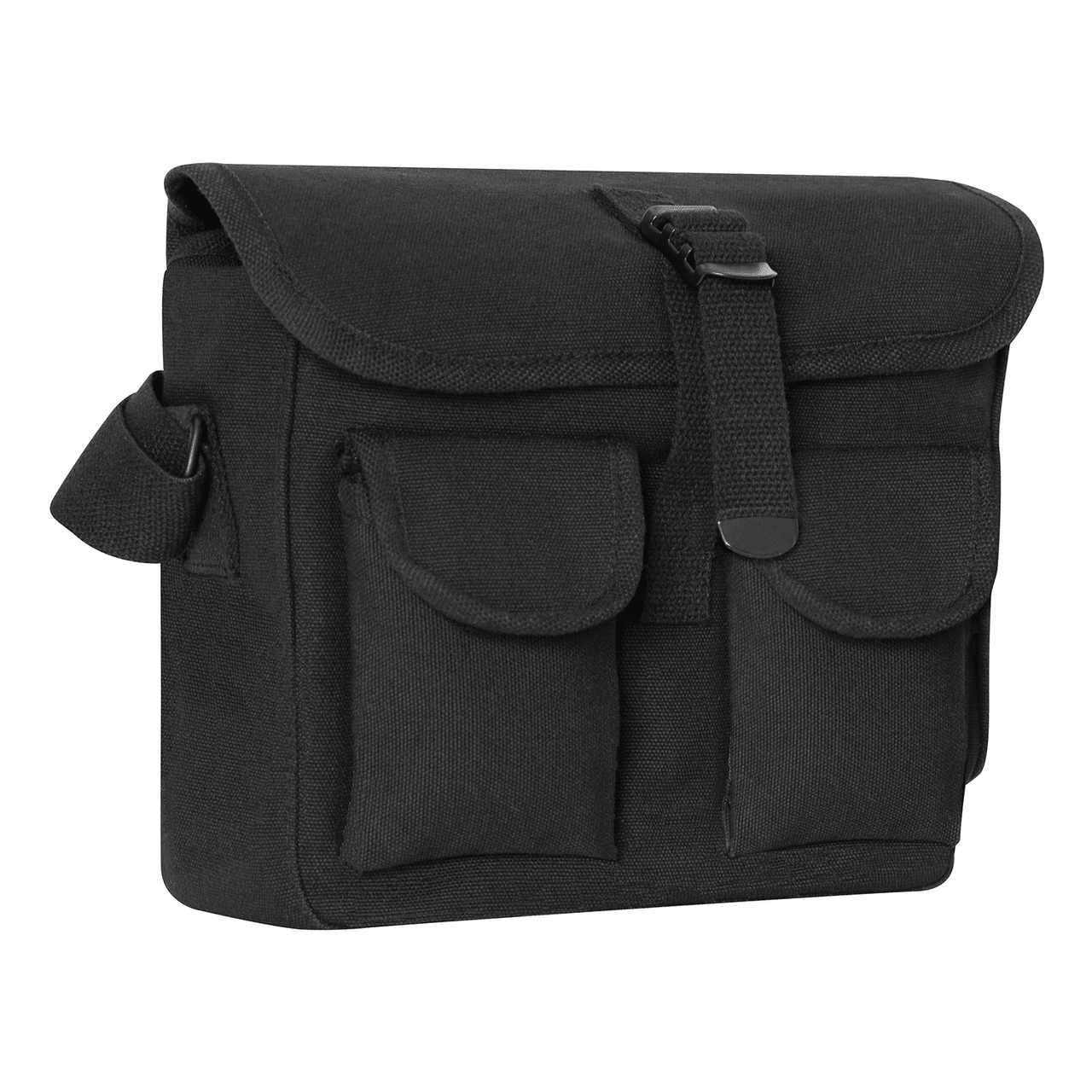Black Canvas Ammo Shoulder Bag