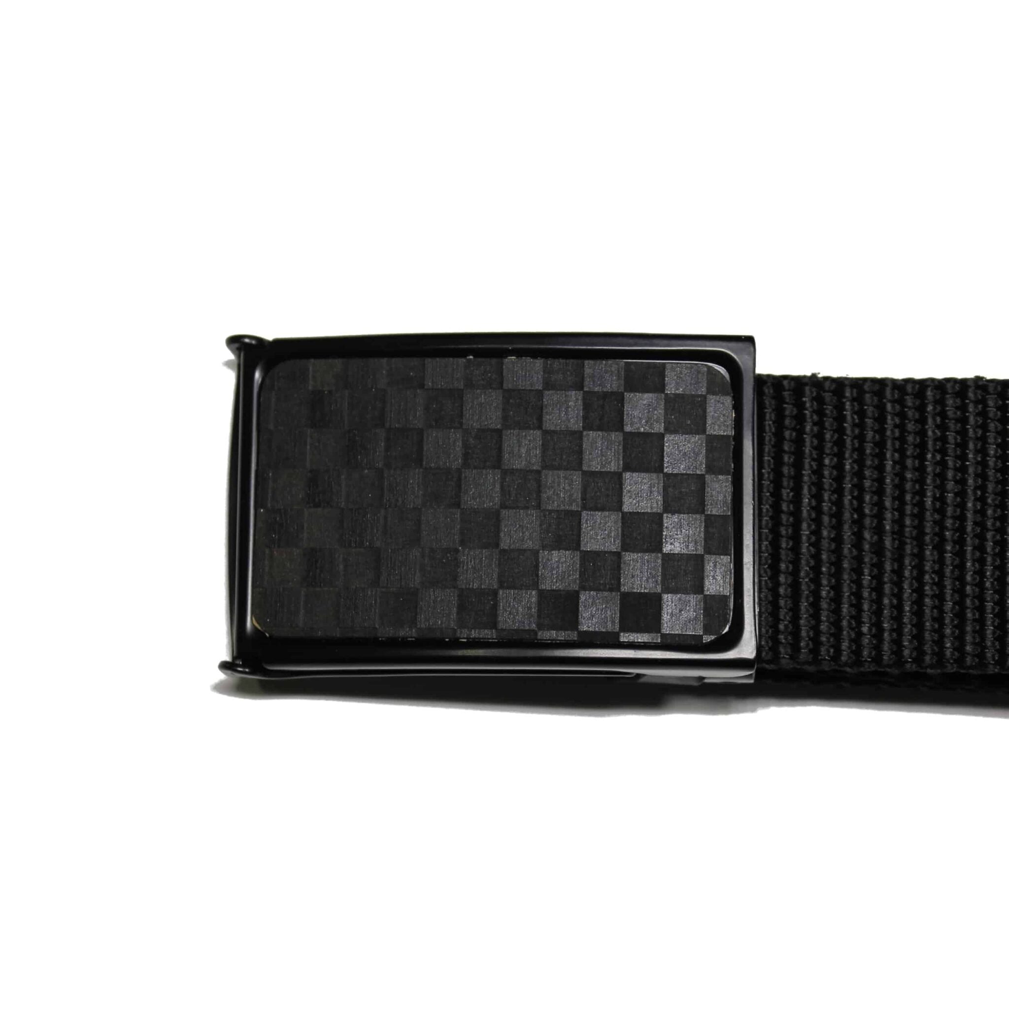 Web Belt Black and Gray Checkered