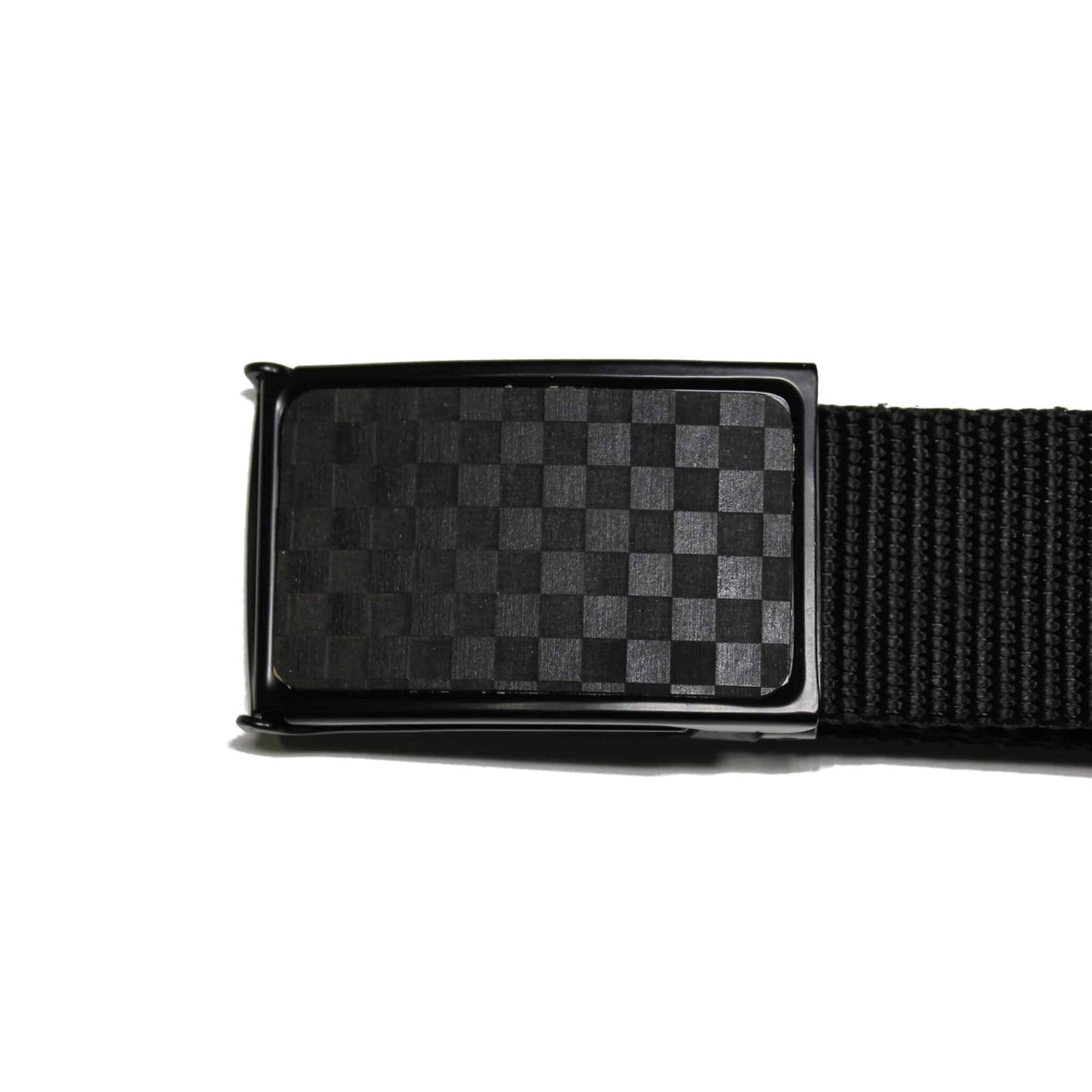Web Belt Black and Gray Checkered