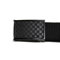 Thumbnail for Web Belt Black and Gray Checkered