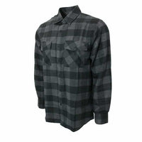 Thumbnail for Black and Gray Checkered Flannel
