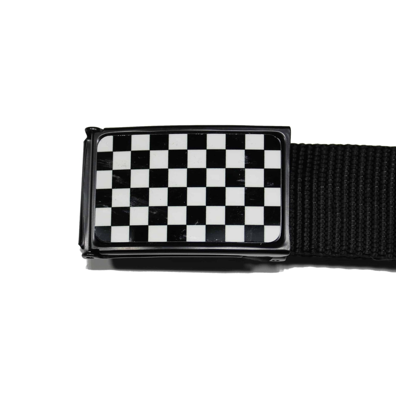 Black and white clearance checkered belt