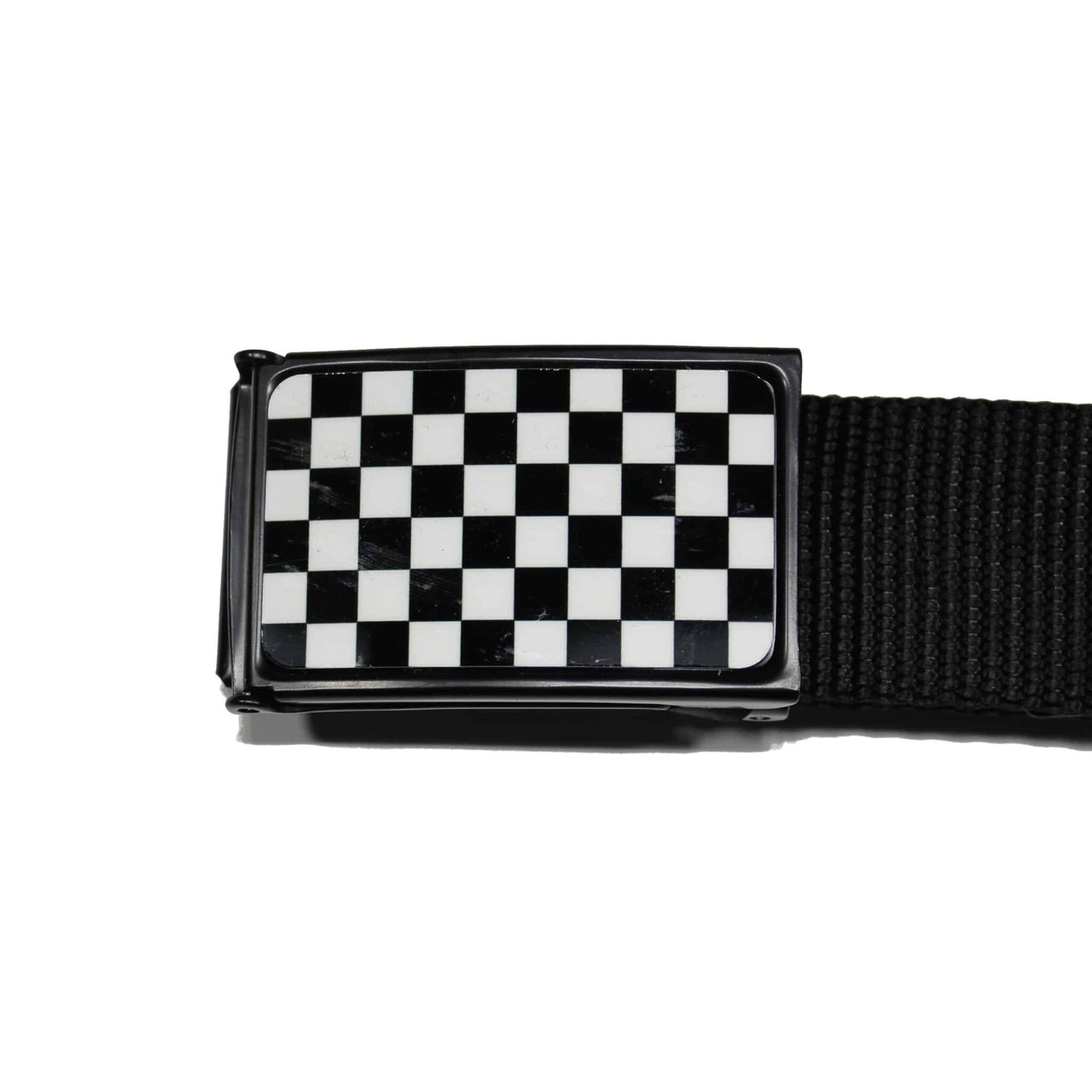 Web Belt Black and White Checkered
