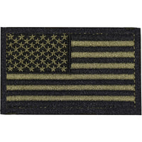 Thumbnail for Black and Olive US Flag Patch