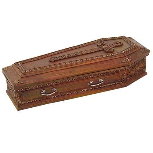 Brown Coffin Box