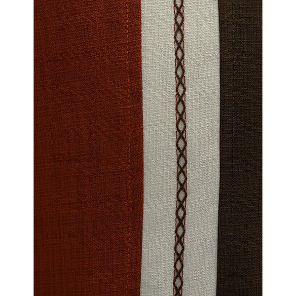 Brown and Rust Bowling Shirt by Steady Clothing