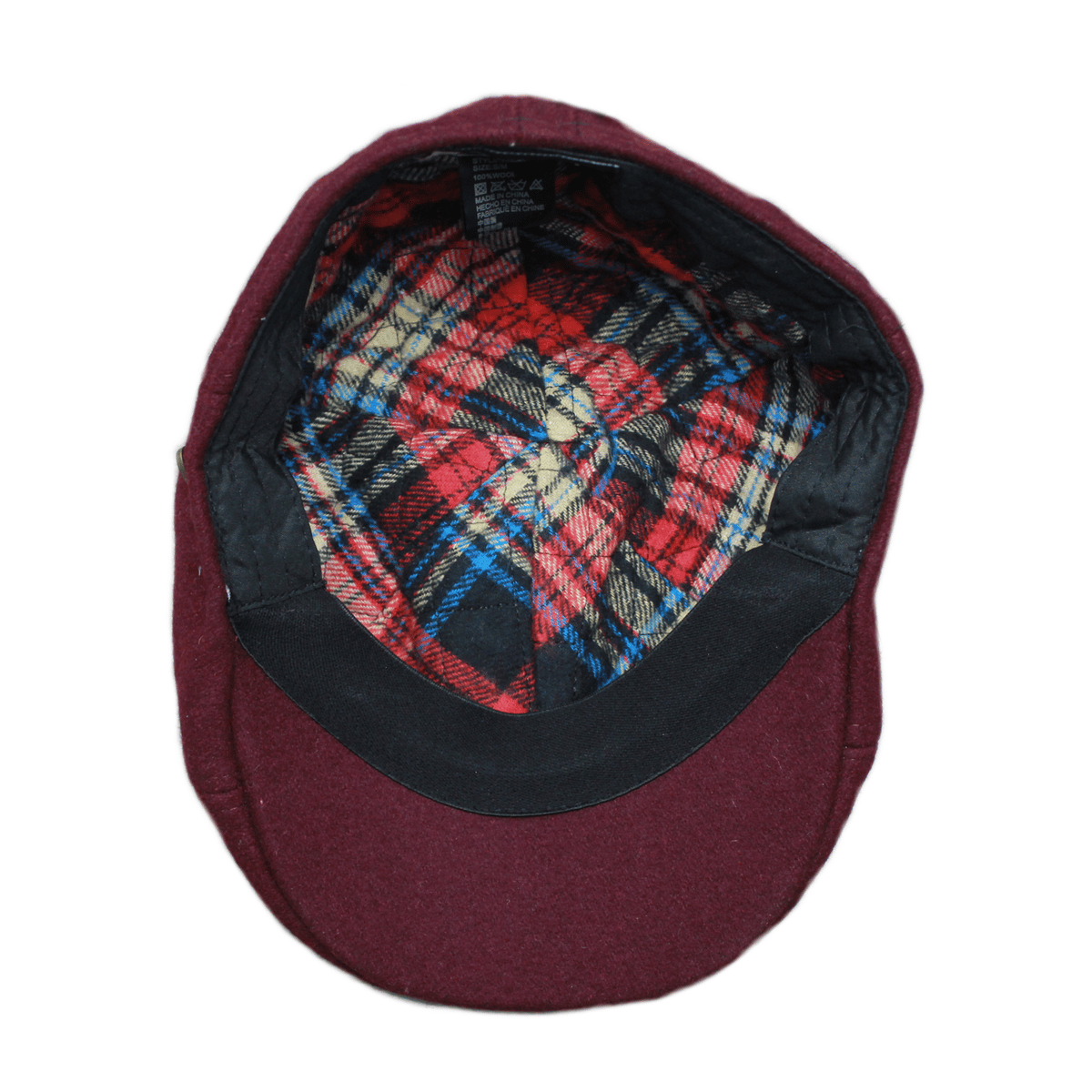 Burgundy Ivy Wool Cap