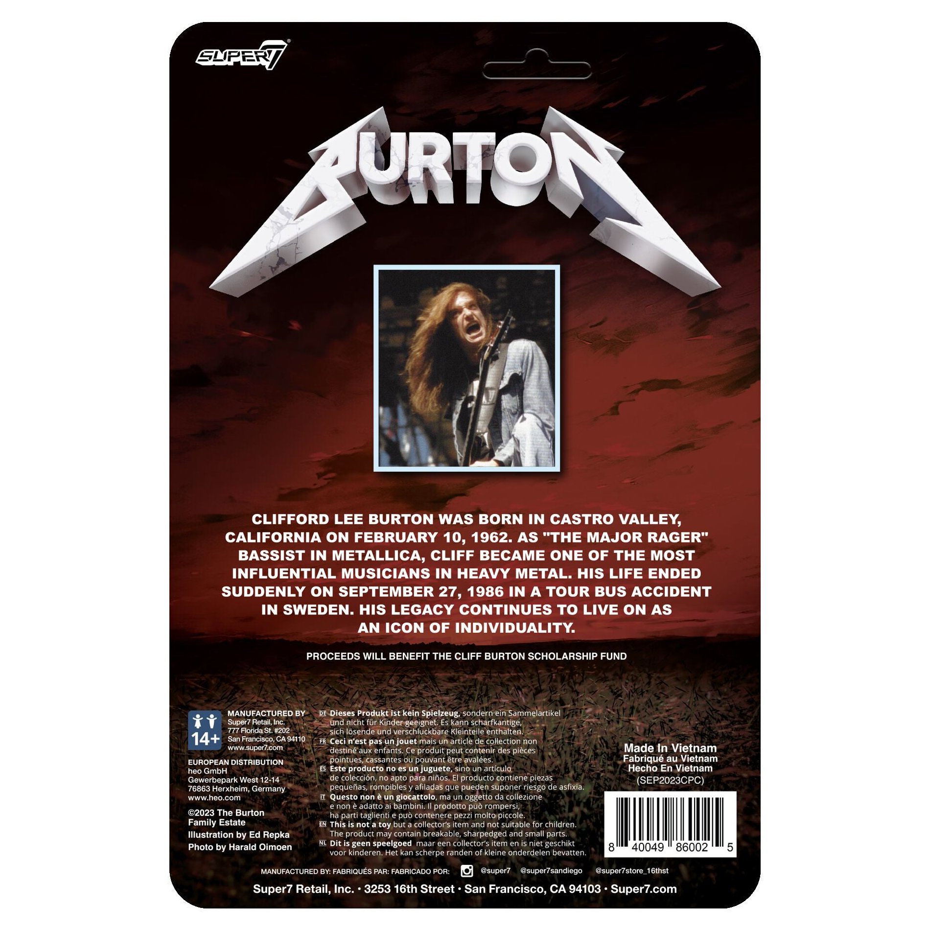 Metallica Cliff Burton Figurine by Super7 – Red Zone Metallica Cliff Burton Figurine by Super7 – Red Zone