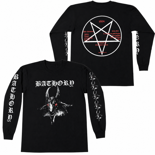 Bathory Red Eye Goat Long Sleeve T-Shirt