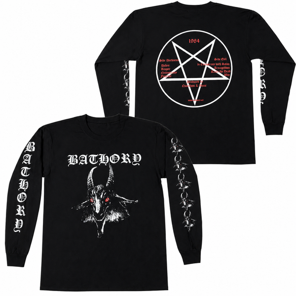 Bathory Red Eye Goat Long Sleeve T-Shirt