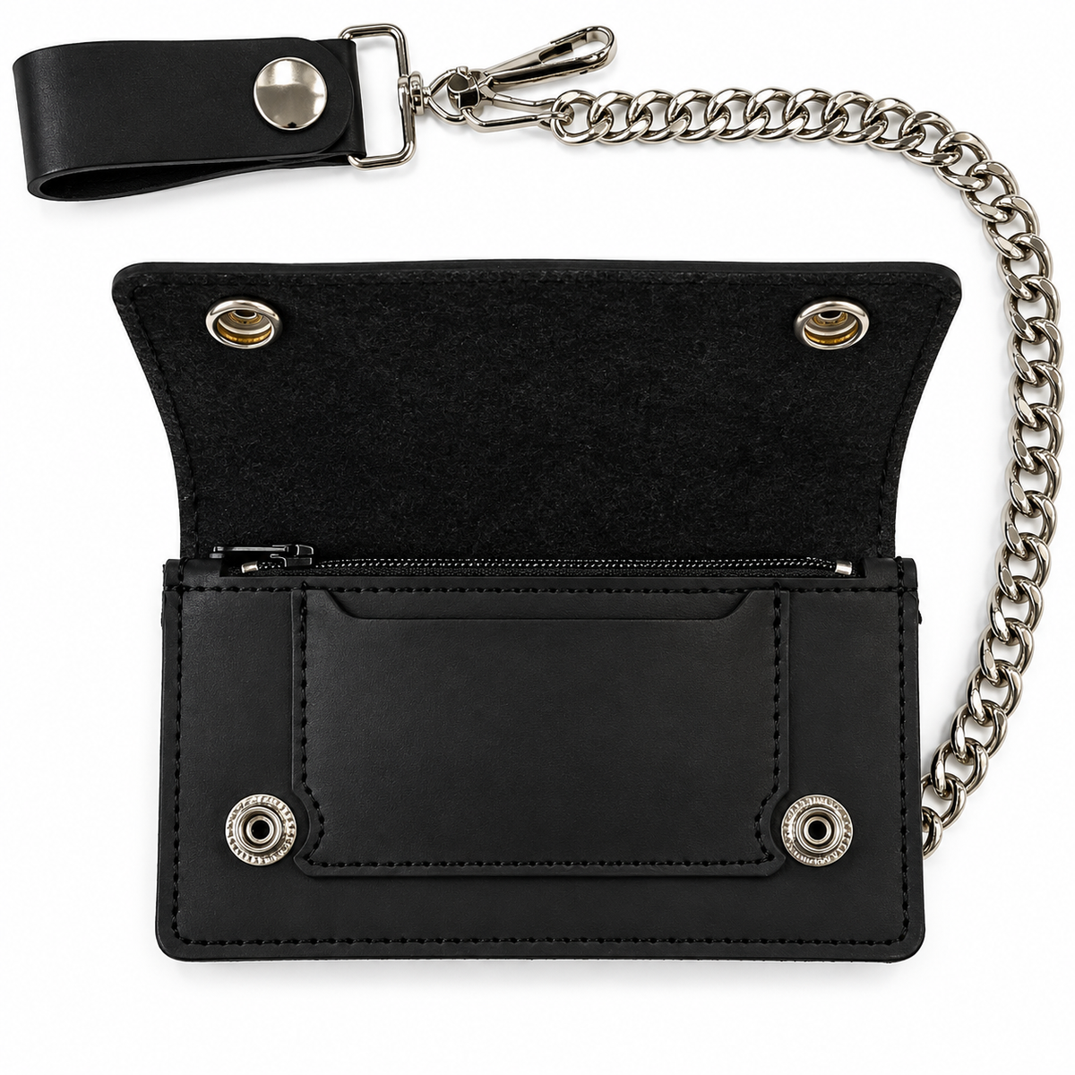 6” Oil Tanned Biker Wallet w/ Chain