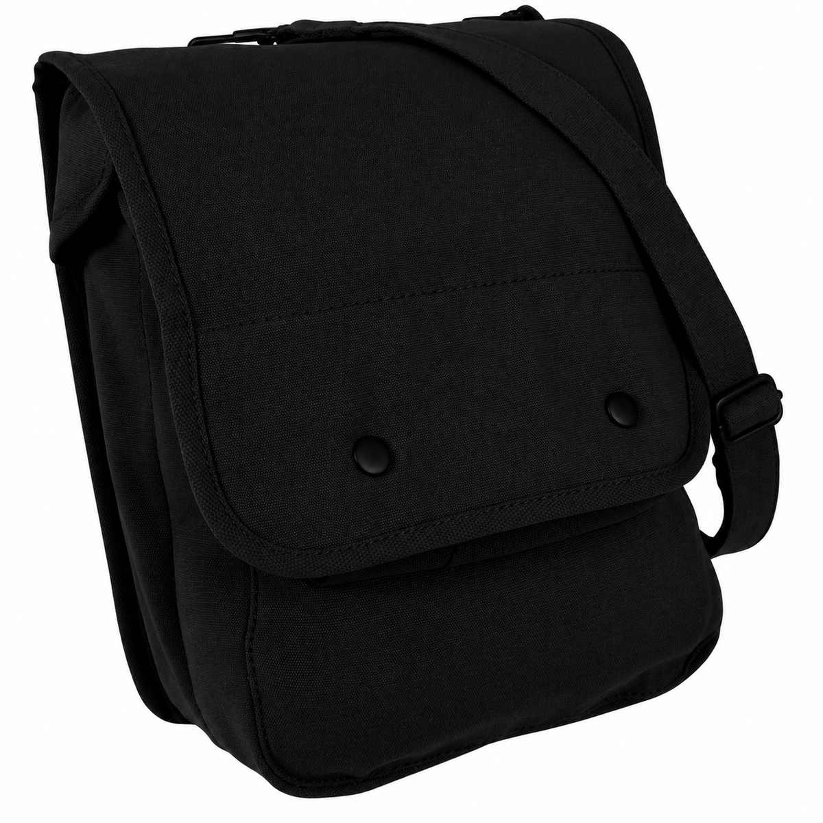 Black Canvas Shoulder Bag