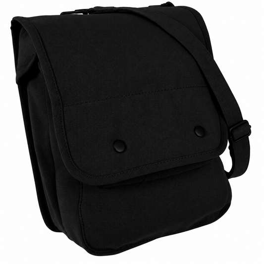 Black Canvas Shoulder Bag