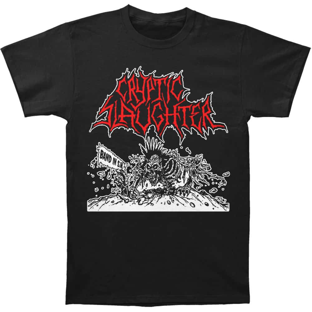 Cryptic Slaughter Band in S.M. T-Shirt