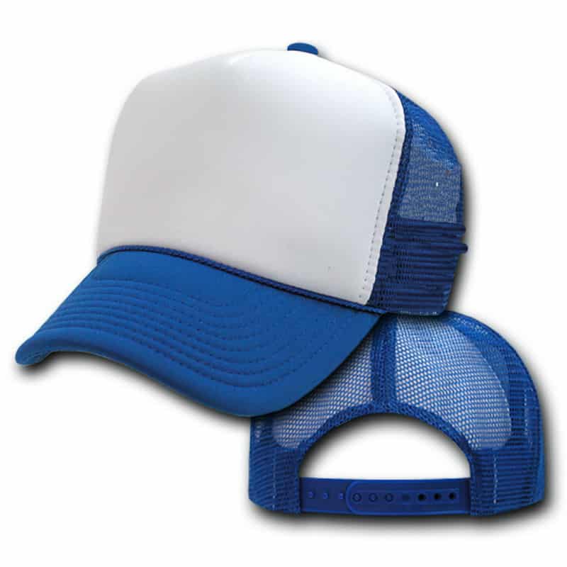Blue and White Trucker Hat