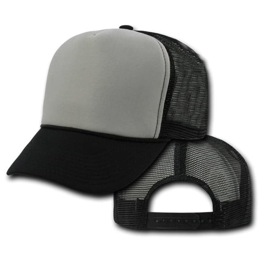 Black and Gray Trucker Hat