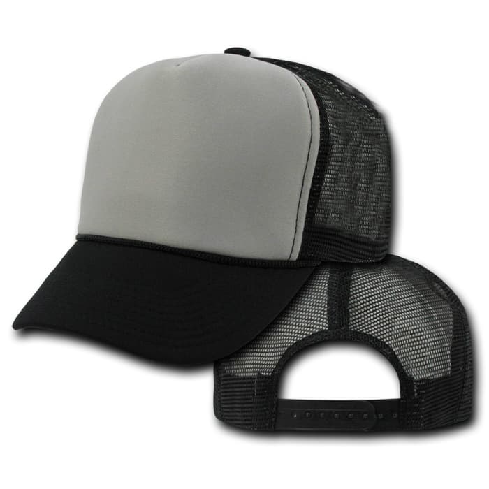Black and Gray Trucker Hat