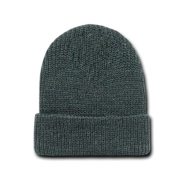 Heather Charcoal Watch Cap Beanie