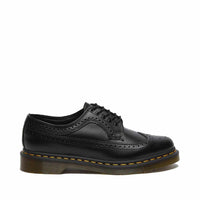 Thumbnail for Dr. Martens 3989 Black Smooth Wingtip Shoe
