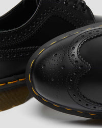 Thumbnail for Dr. Martens 3989 Black Smooth Wingtip Shoe