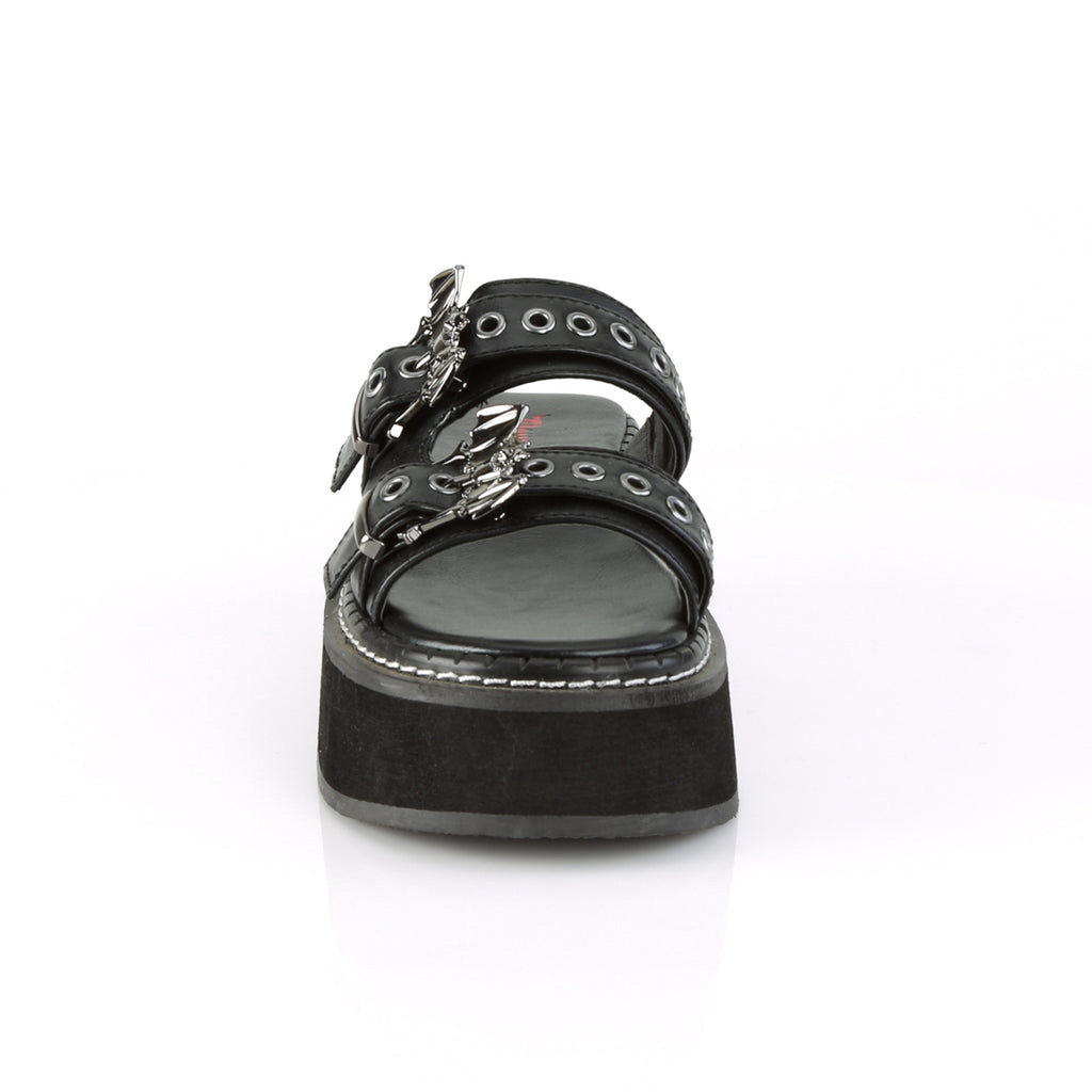 Demonia Bat Buckle Platform Sandal