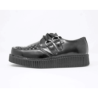 Thumbnail for TUK Black Leather Low Creeper F6806