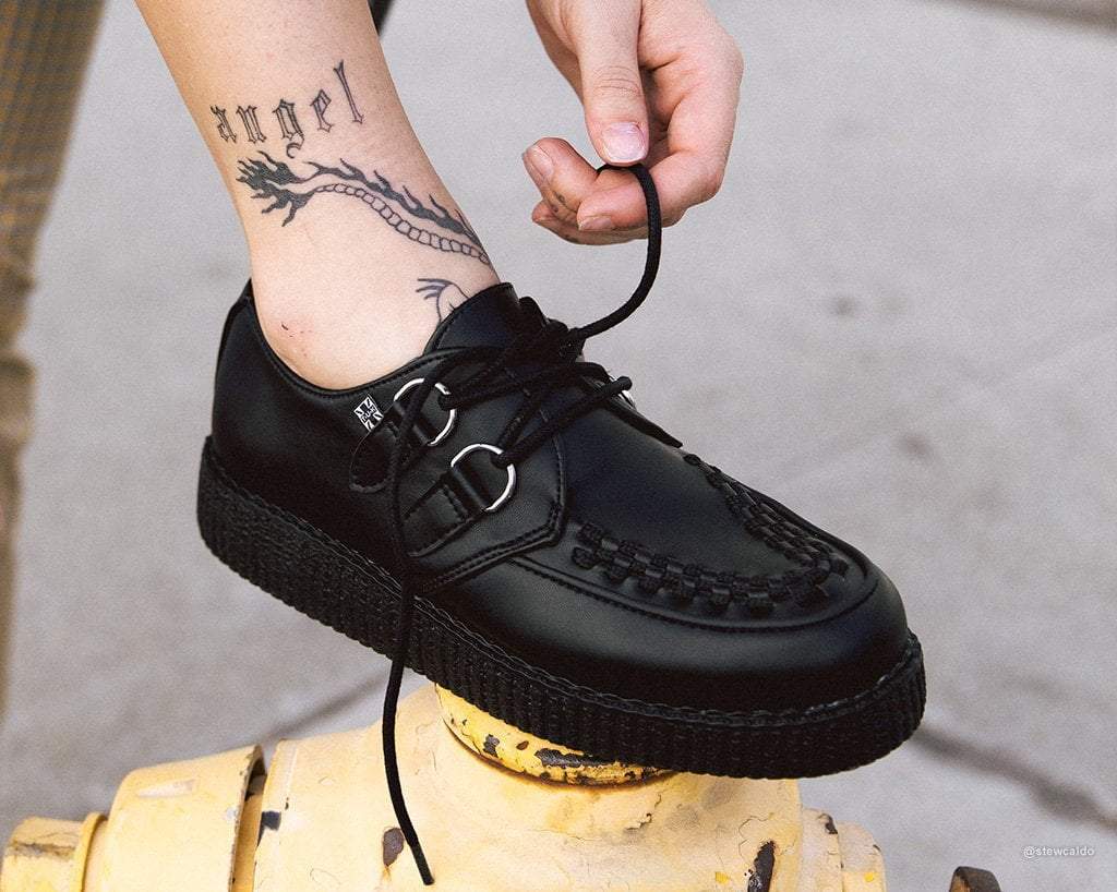 Black TUKskin Viva Low Creeper F9321