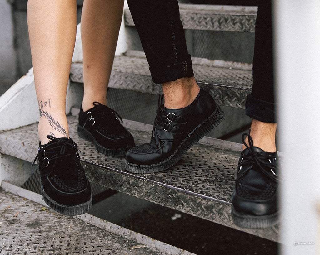 Black TUKskin Viva Low Creeper F9321