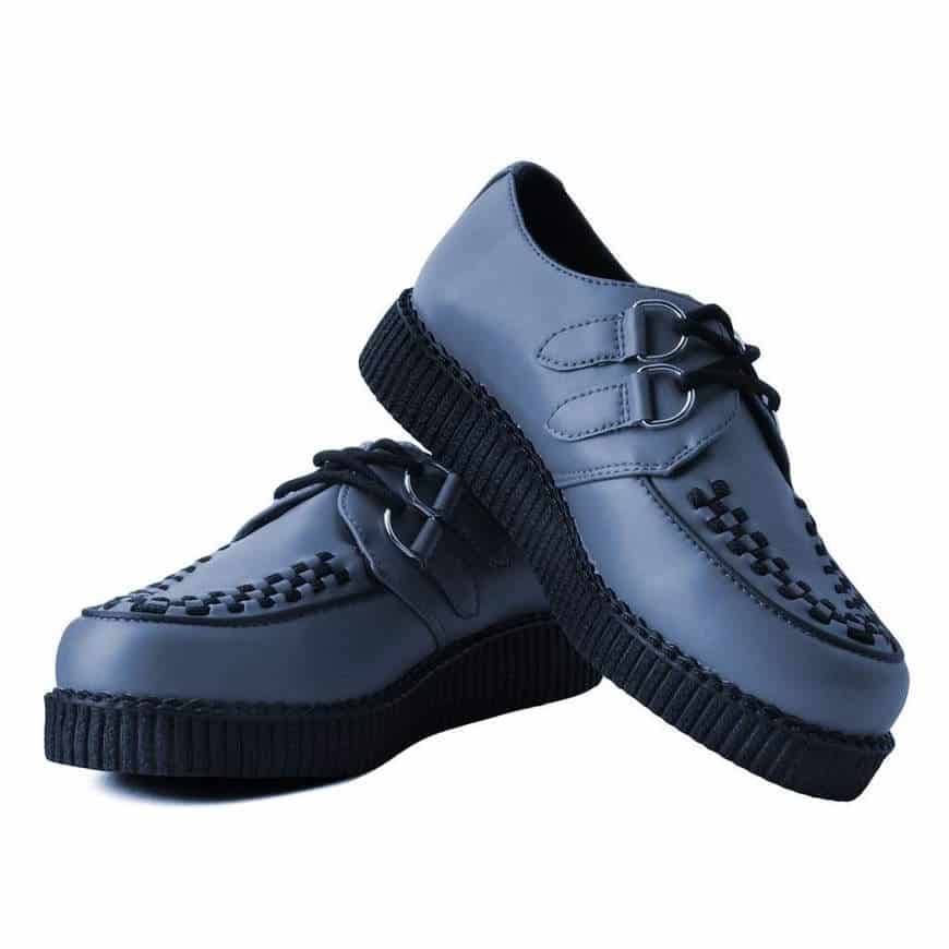 TUK Gray Vegan Low Sole Creeper F9680