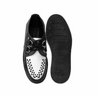 Thumbnail for TUK Black and White Vegan Low Sole Creeper F9681