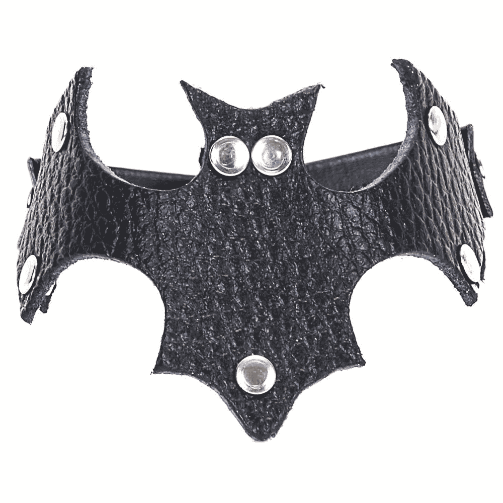 Leather Bat Wristband