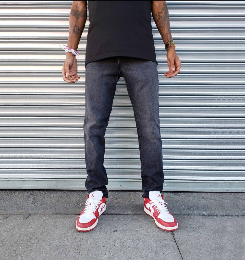 Faded Black Skinny Jeans