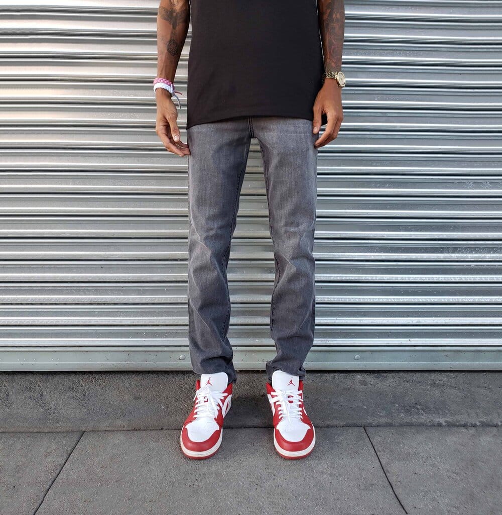 Faded Charcoal Skinny Jeans